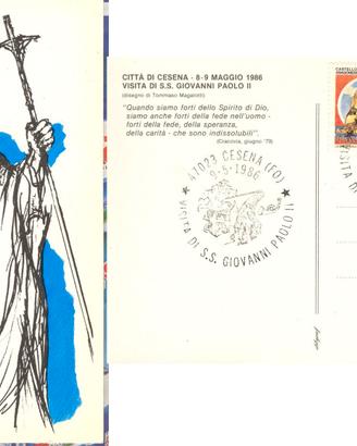 CARTOLINE GIOVANNI PAOLO II a Cesena