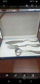 Set posate in argento vintage