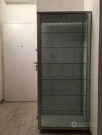 Vetrina espositiva professionale vetro / alluminio