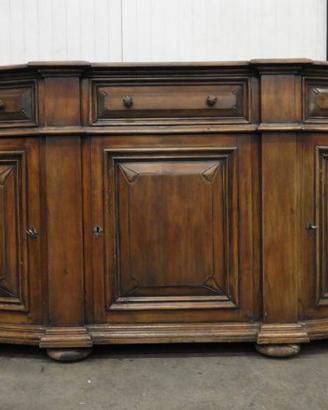Credenza scantonata in noce