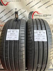 2 PNEUMATICI 225/45 R19 DUNLOP ESTIVE RUNFLAT