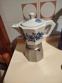 Moka alluminio e porcellana.