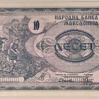 Banconota Macedonia 10 Denari – 1992 –