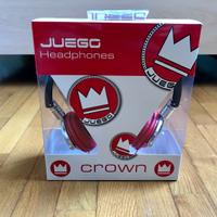 JUEGO Crown - Cuffie Stereo Portatili Rosso/Nero