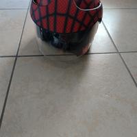 casco moto bambino spiderman 