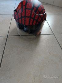 casco moto bambino spiderman 