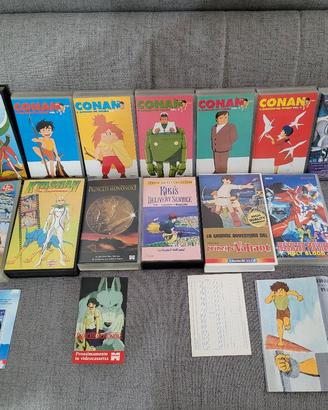 Vhs cartoni animati giapponesi Miyazaki ecc
