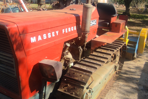 Trattore cingolato Massey Ferguson 134C + trincia