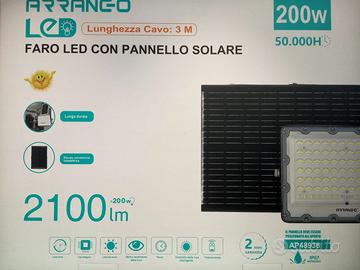 FARO SOLARE 200W CON PANNELLO SOLARE