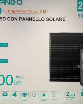 FARO SOLARE 200W CON PANNELLO SOLARE