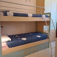 Doppio lettino  a castello per bambini 