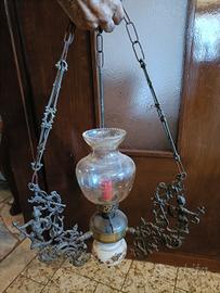 lampadario a sospensione d'epoca 
