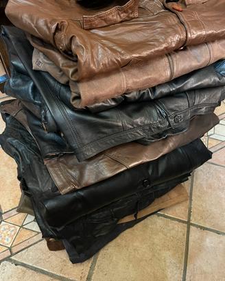Stock giacche in pelle vera e cuoio al kg 1 scelta