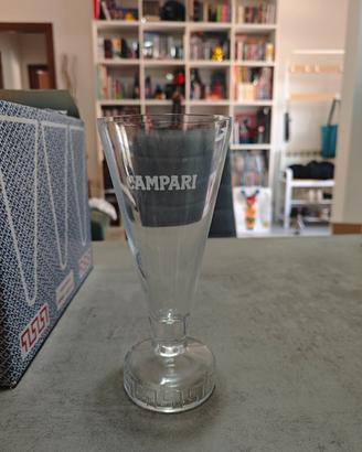 Bicchieri Campari vintage design esclusivo greca