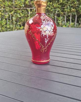 Ampolla di vetro decorata