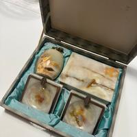 Set da fumo vintage anni ‘60 in onice naturale