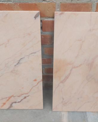 Coppia lastre in marmo rosa vintage anni '60 – 58 