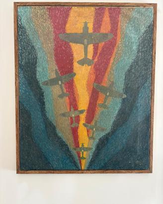 Aeropittura Futurista - Olio su tela 70x60