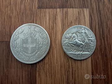 Lire Regno d'Italia - 1 quadriga veloce +2 Umberto