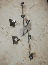 Lampadario con faretti più 2 applique 