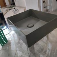 Lavabo rettangolare in ceramica 