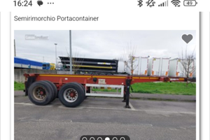 Semirimorchio porta container 20 piedi ACERBI