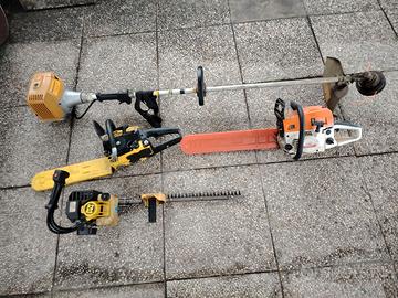 attrezzi da giardino motosega