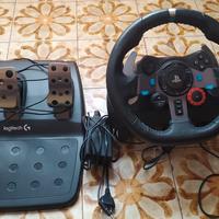 Sistema guida LOGITECH per PS 4 sterzo e pedaliera