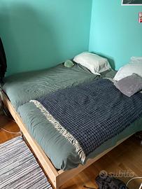 Letti singoli + materassi Ikea