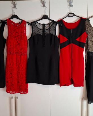 Lotto 5 Abiti Eleganti/Party – S/M – Rosso, Nero, 