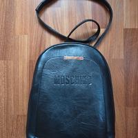 Zaino-borsa similpelle stampato Moschino