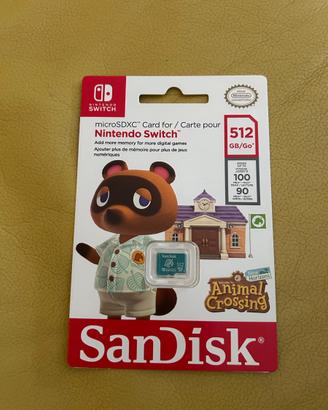 nintendo switch microSDXC Animal Crossing 512GB