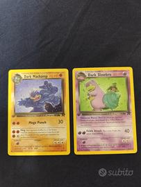 Dark Machamp e Dark Slowbro 1 edizone holo Eng