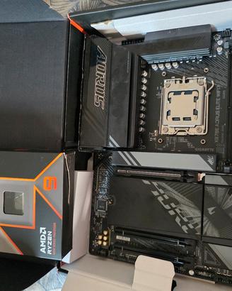 X870E AORUS Elite WiFi7 + Ryzen 9 9900X  