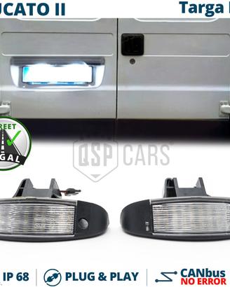 Placchette Luci TARGA LED PER Fiat Ducato 2 CANbus
