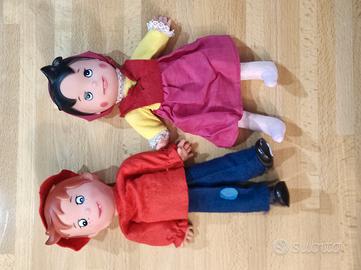 Heidi e Peter coppia pupazzi vintage 