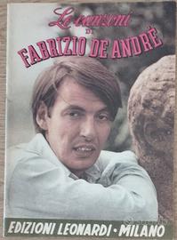 F. De Andrè Le Canzoni libro spartiti