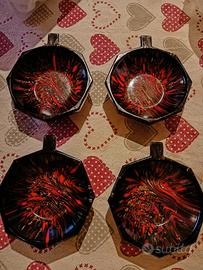 Set 5 coppette Murano vintage