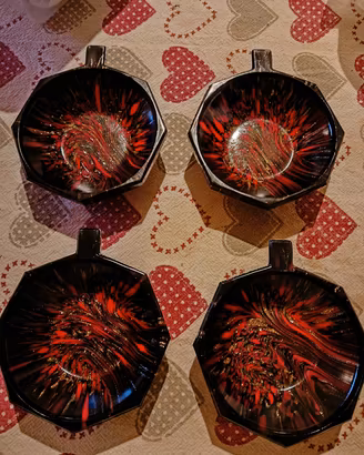 Set 5 coppette Murano vintage