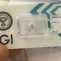 Diamante naturale certificato igi 0.51 FVS2