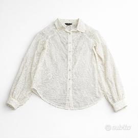 Camicia Donna Beige Ricamata – Made in Italy