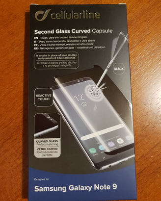 Vetro di protezione per Samsung Galaxy Note 9