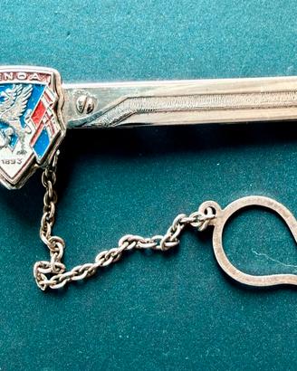 Ferma cravatta GenoA CFC 1893 anni ‘90 argento 925