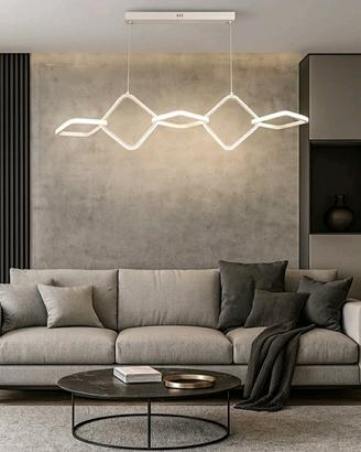 Lampadario led 120 cm 3 colori di luce sospeso