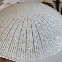 Plafoniere in vetro satinato decorato