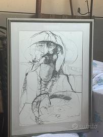 Coppia disegni originali firmati L. DIANDREA