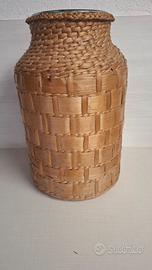 Vaso in vetro impagliato da 10L 