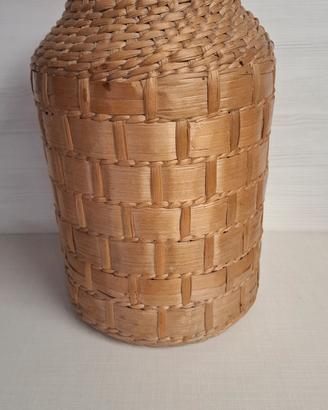 Vaso in vetro impagliato da 10L 