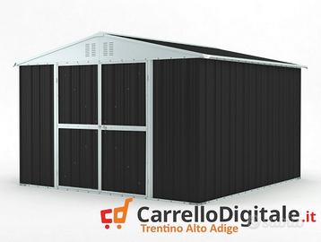 Box struttura lamiera Acciaio 327x307cm nero