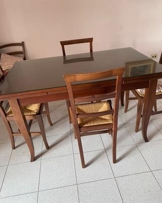 tavolo e sedie arte povera